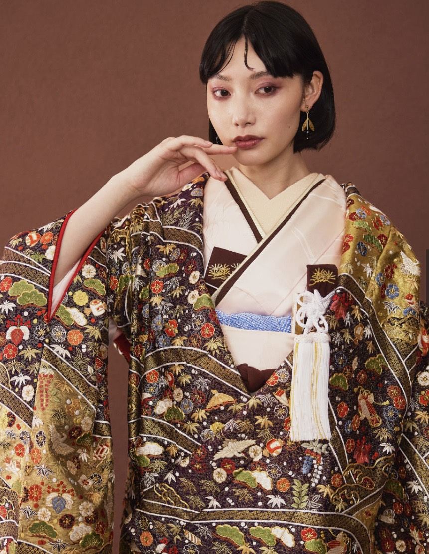 色打掛の着付け