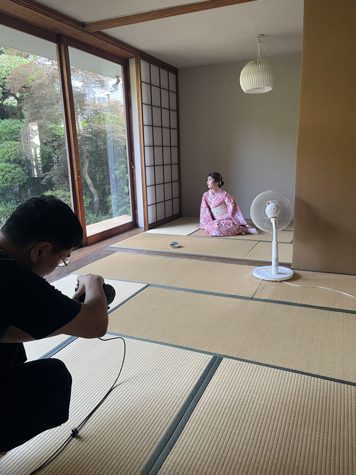撮影現場の様子